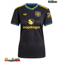 Camisa de Futebol Manchester United Diogo Dalot #2 Equipamento Alternativo Mulheres 2025-26 Manga Curta
